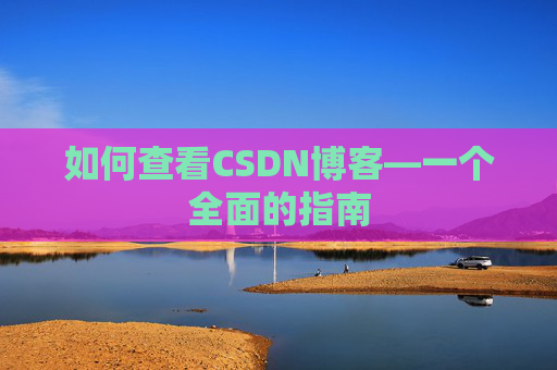 如何查看CSDN博客—一个全面的指南
